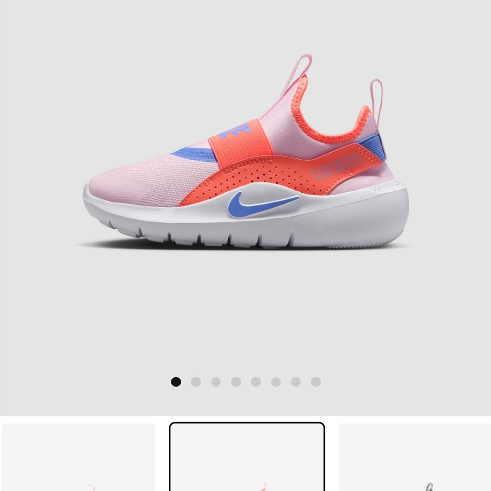 Kids  Nike Pink and Blue Slip-On Shoes